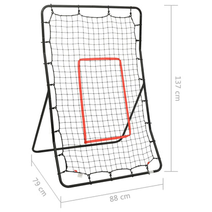 vidaXL Rebondisseur de softball 88x79x137 cm Acier