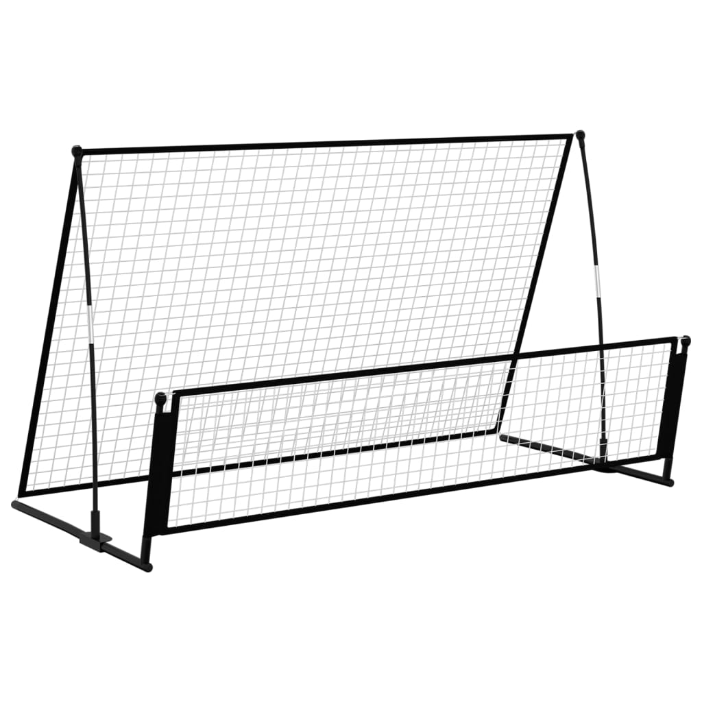 vidaXL But de football de rebondissement 2 en 1 202x104x120 cm Acier