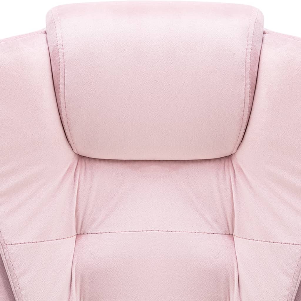 vidaXL Chaise de bureau Rose Velours