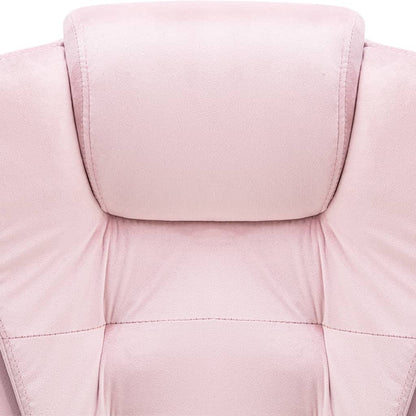 vidaXL Chaise de bureau Rose Velours