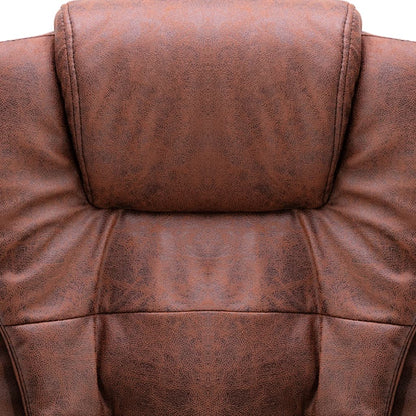 vidaXL Chaise de bureau de massage marron clair similicuir daim