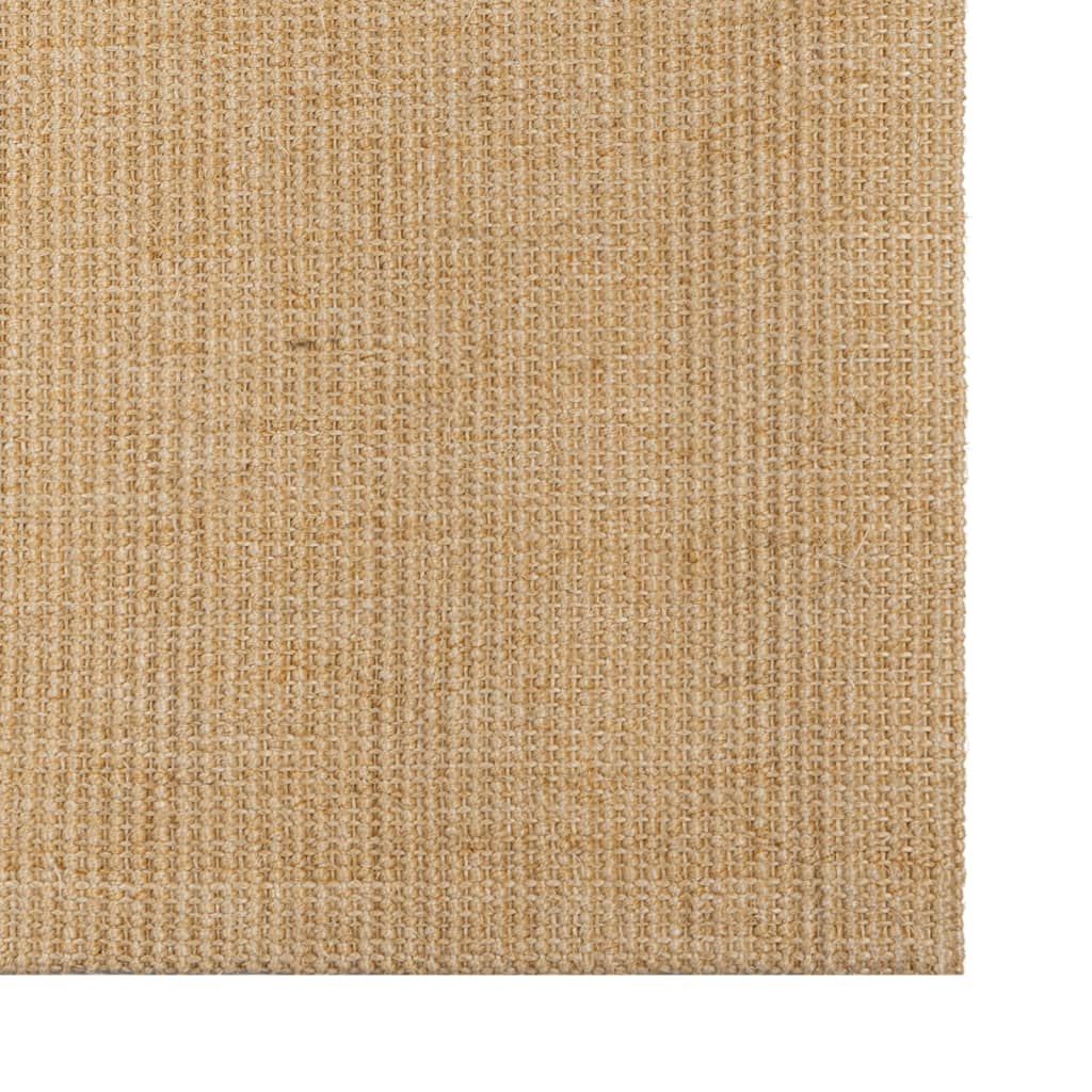 vidaXL Tapis Sisal naturel 100x100 cm