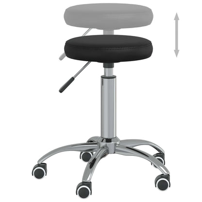 vidaXL Tabouret de massage Similicuir Noir