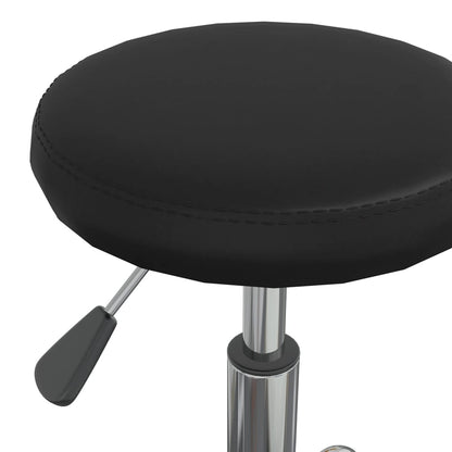 vidaXL Tabouret de massage Similicuir Noir