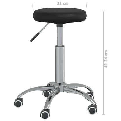 vidaXL Tabouret de massage Similicuir Noir
