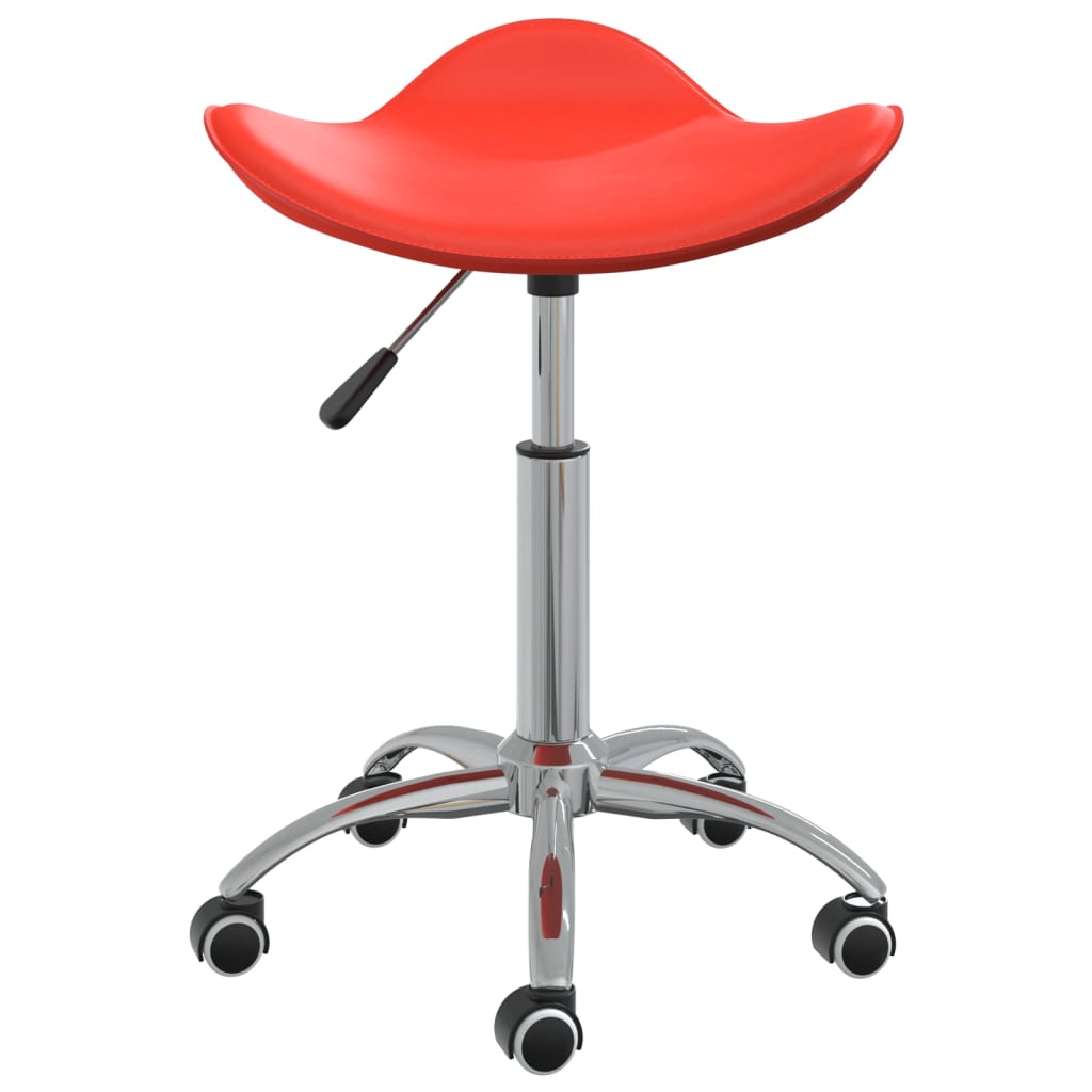 vidaXL Chaise de bureau Rouge Similicuir