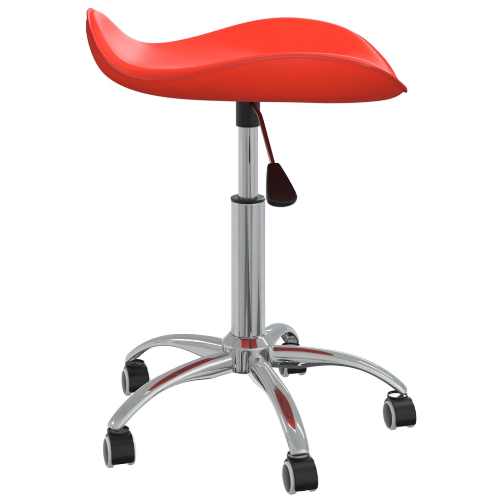 vidaXL Chaise de bureau Rouge Similicuir