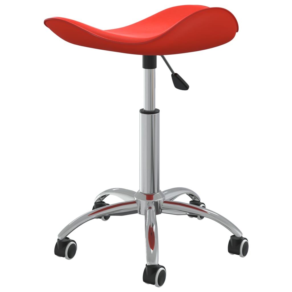 vidaXL Chaise de bureau Rouge Similicuir