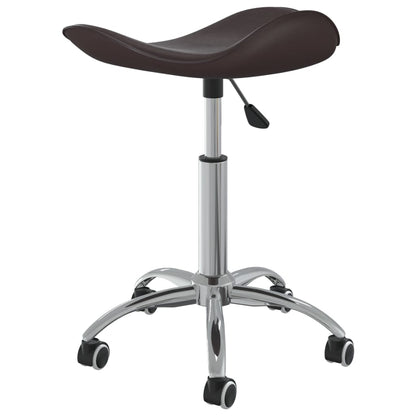 vidaXL Chaise de bureau Marron Similicuir