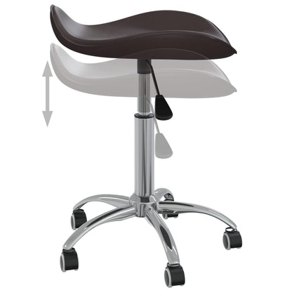 vidaXL Chaise de bureau Marron Similicuir
