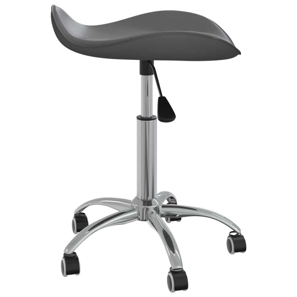 vidaXL Chaise de bureau Gris Similicuir