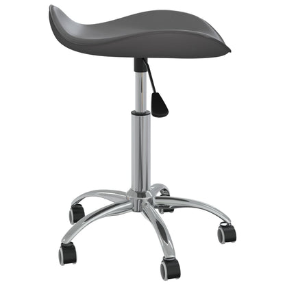 vidaXL Chaise de bureau Gris Similicuir