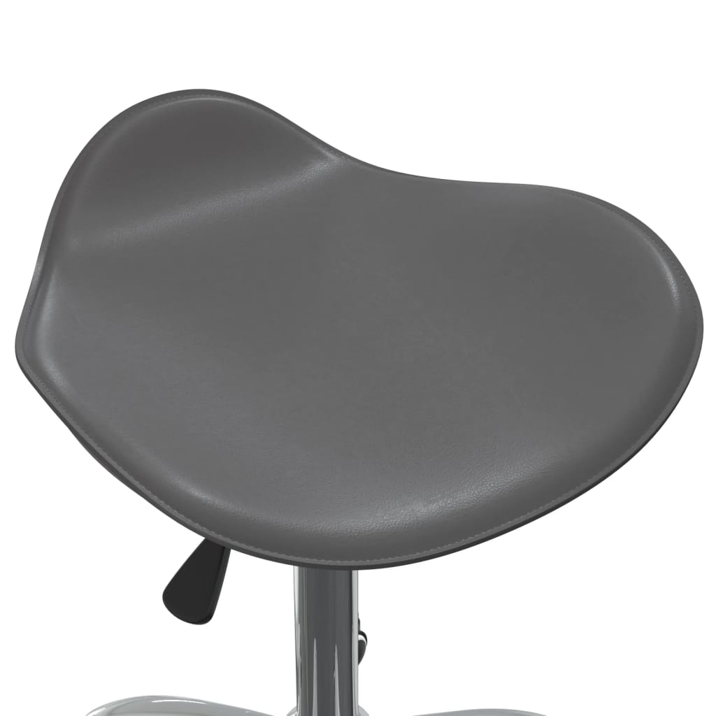 vidaXL Chaise de bureau Gris Similicuir
