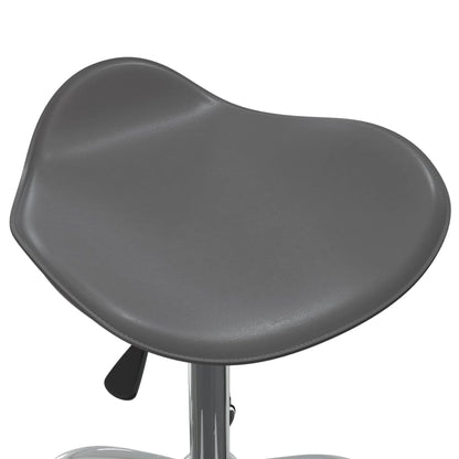 vidaXL Chaise de bureau Gris Similicuir
