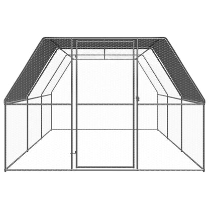 vidaXL Poulailler d'extérieur 3x6x2 m Acier galvanisé