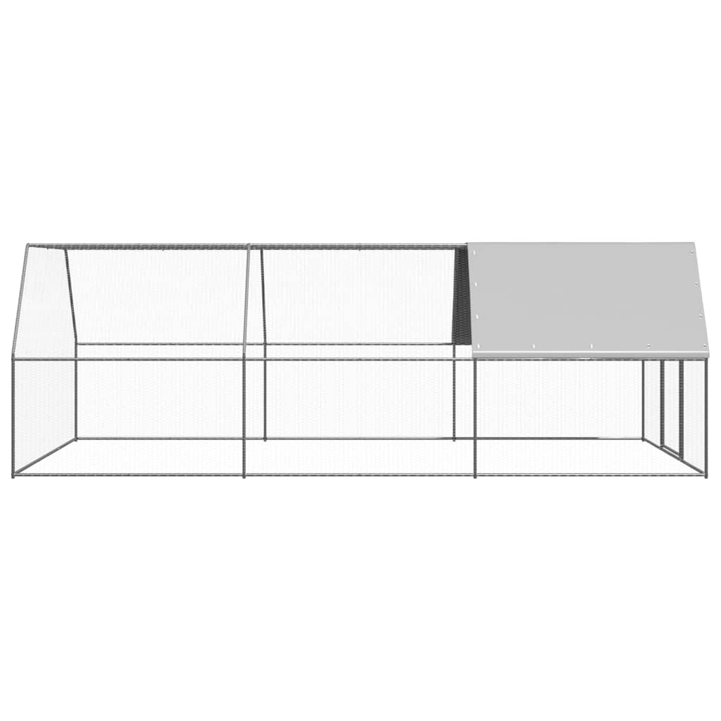vidaXL Poulailler d'extérieur 3x6x2 m Acier galvanisé
