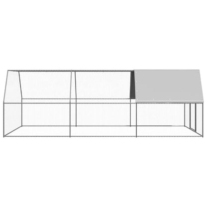 vidaXL Poulailler d'extérieur 3x6x2 m Acier galvanisé