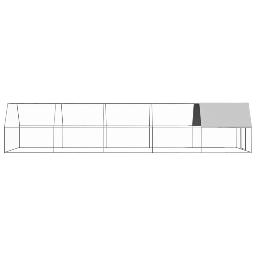 vidaXL Poulailler d'extérieur 3x10x2 m Acier galvanisé
