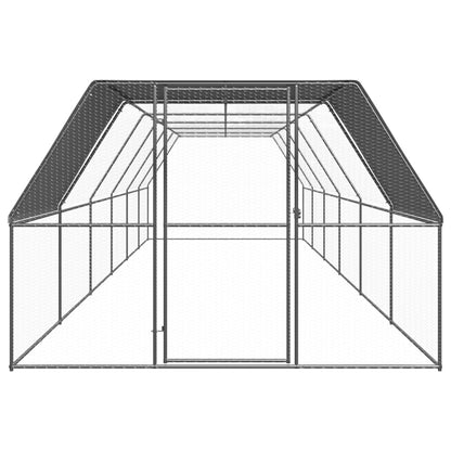 vidaXL Poulailler d'extérieur 3x12x2 m Acier galvanisé