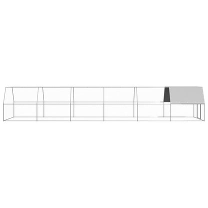 vidaXL Poulailler d'extérieur 3x12x2 m Acier galvanisé