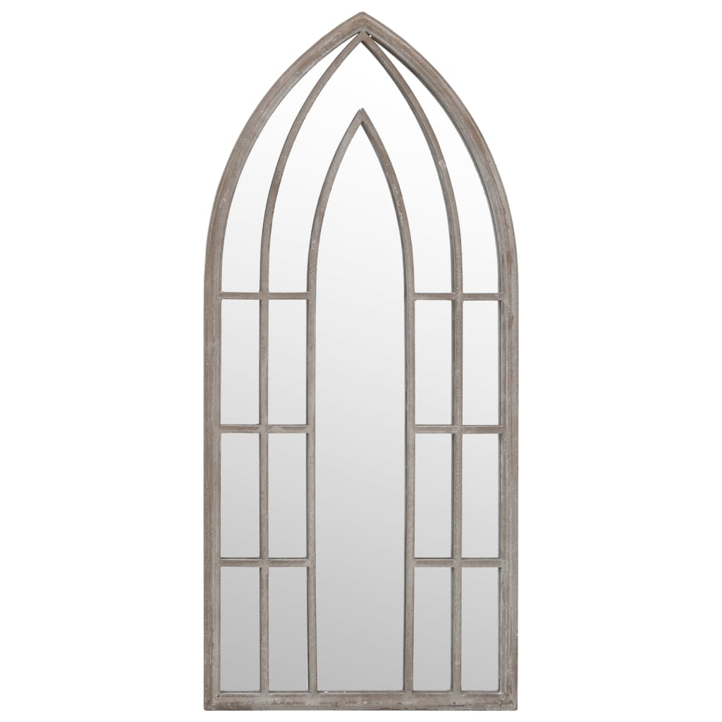 vidaXL Miroir de jardin Sable 100x45cm Fer pour utilisation extérieure