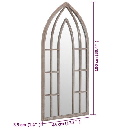 vidaXL Miroir Sable 100x45 cm Fer pour utilisation à l'intérieur