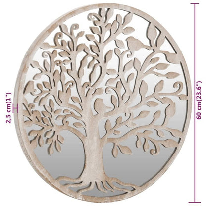vidaXL Miroir Sable 60x2,5 cm Fer pour utilisation à l'intérieur