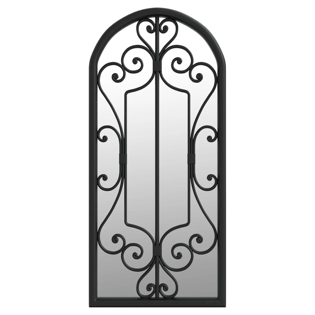 vidaXL Miroir Noir 100x45 cm Fer pour utilisation à l'intérieur