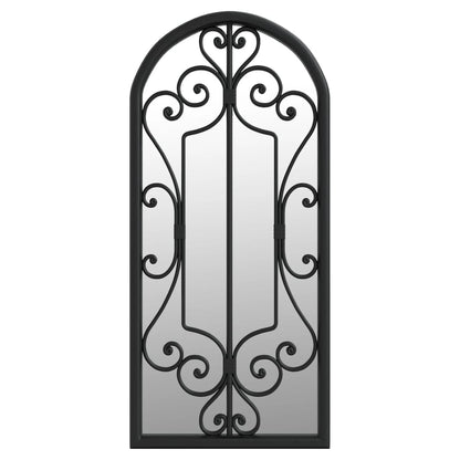 vidaXL Miroir Noir 100x45 cm Fer pour utilisation à l'intérieur