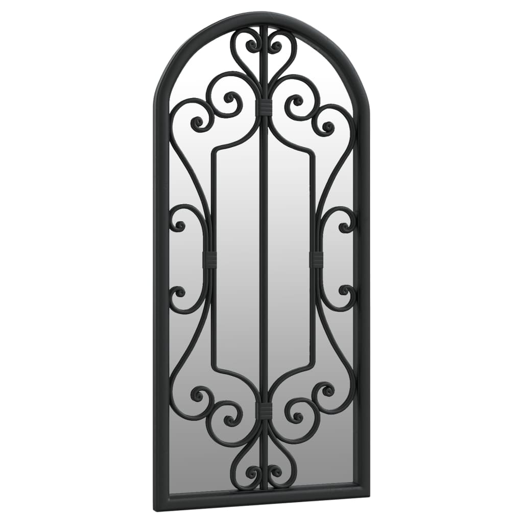 vidaXL Miroir Noir 100x45 cm Fer pour utilisation à l'intérieur