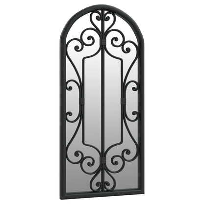 vidaXL Miroir Noir 100x45 cm Fer pour utilisation à l'intérieur