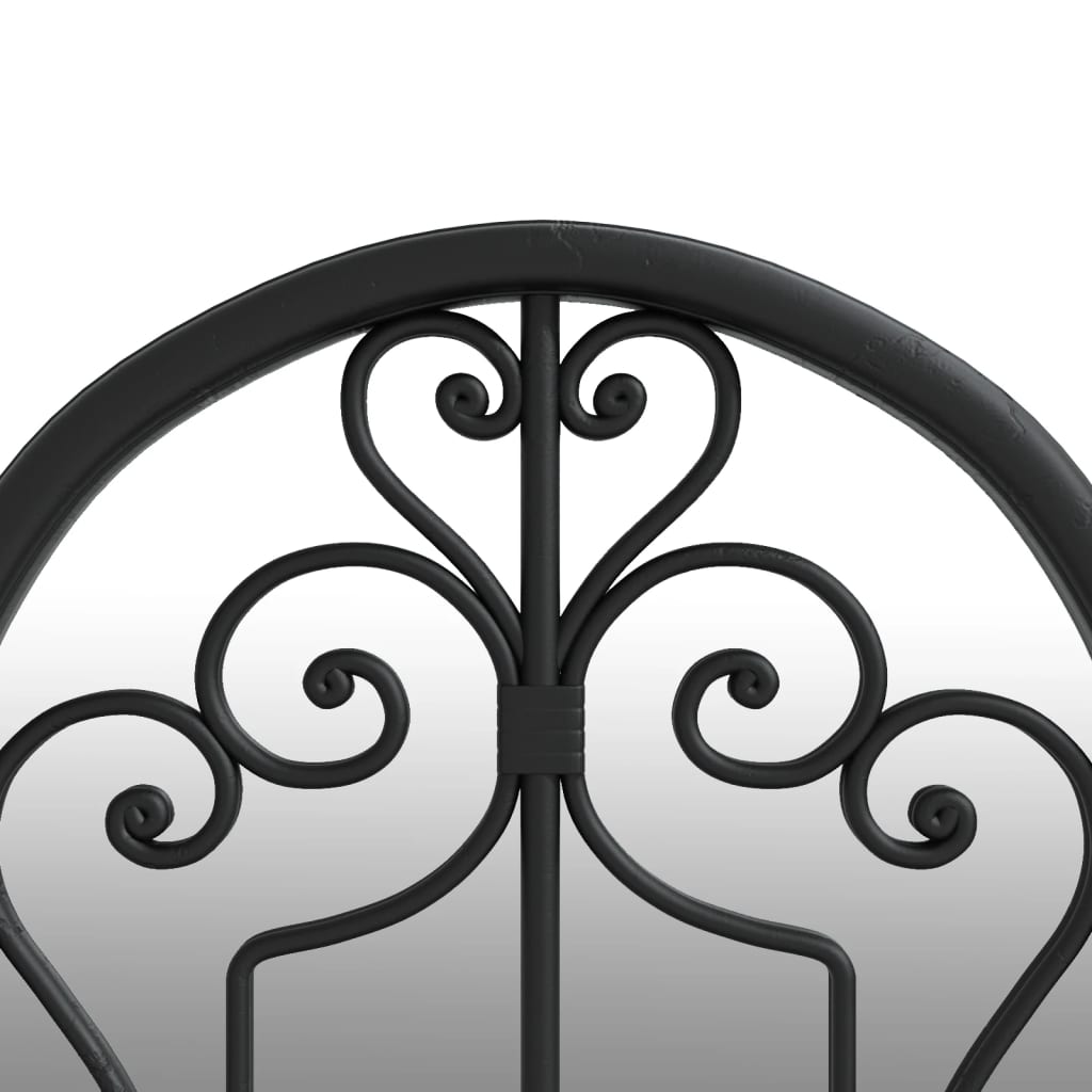 vidaXL Miroir Noir 100x45 cm Fer pour utilisation à l'intérieur