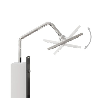 vidaXL Panneau de douche Verre 18x45,5x130 cm Noir