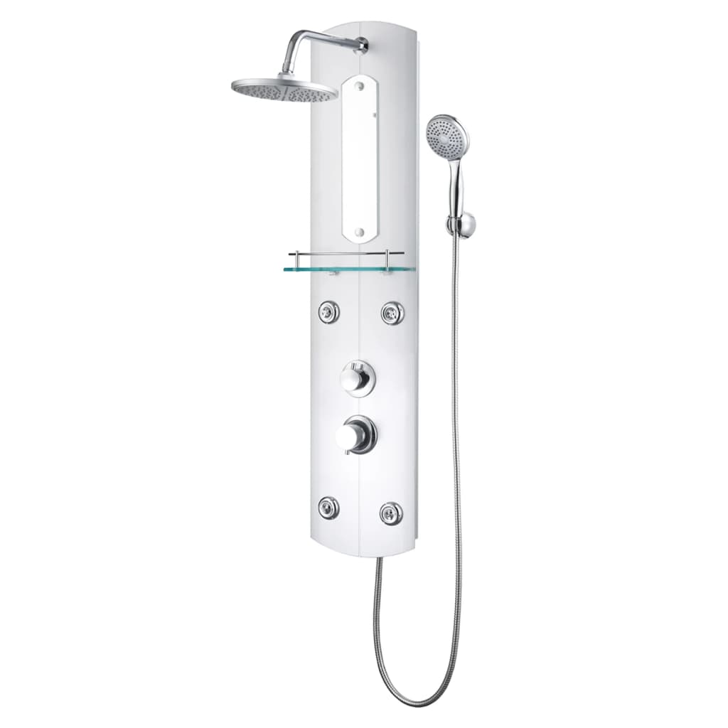 vidaXL Panneau de douche 25x43x110 cm Argenté