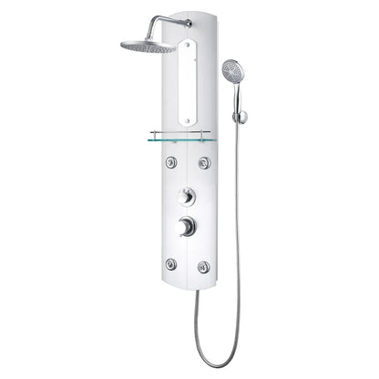 vidaXL Panneau de douche 25x43x110 cm Argenté