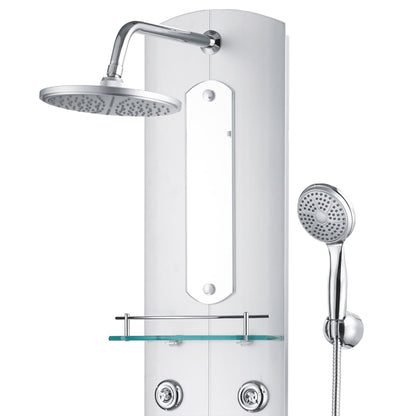 vidaXL Panneau de douche 25x43x110 cm Argenté