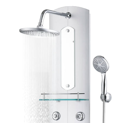 vidaXL Panneau de douche 25x43x110 cm Argenté