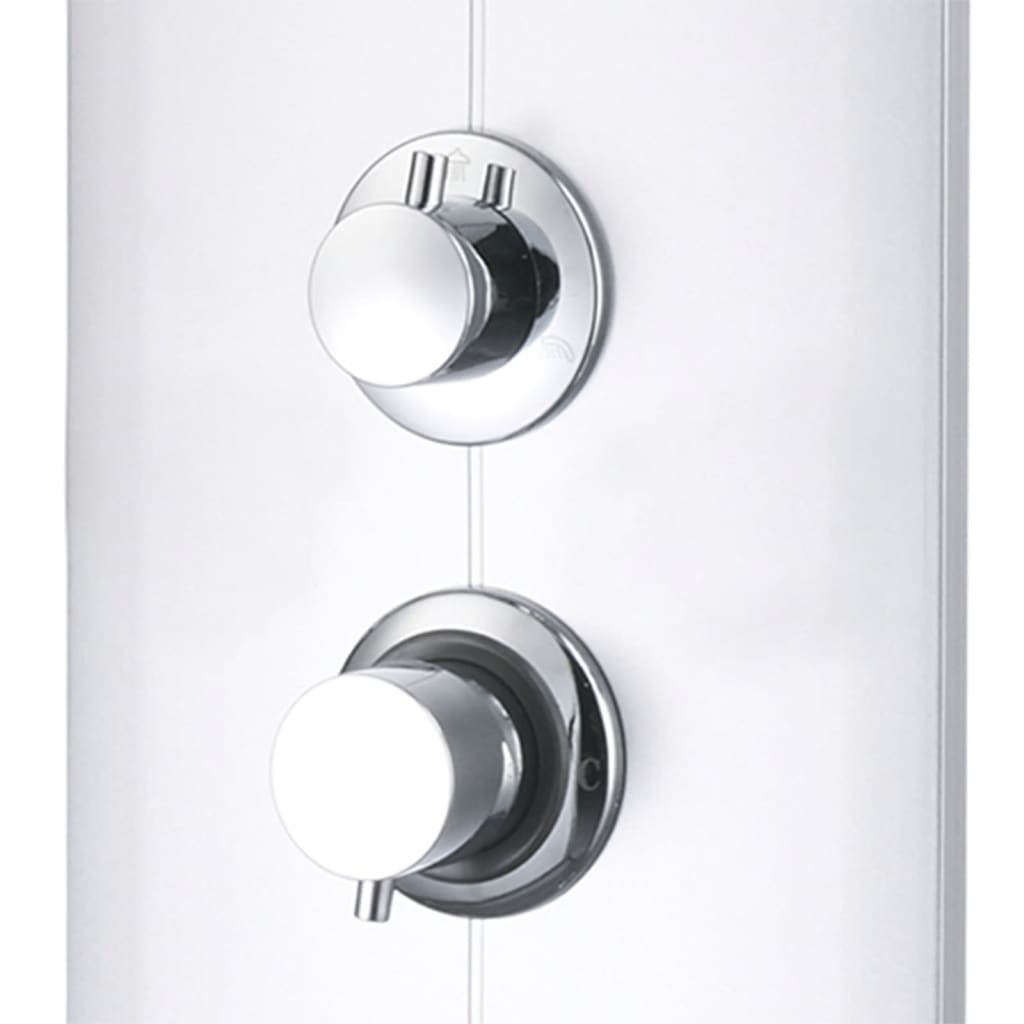vidaXL Panneau de douche 25x43x110 cm Argenté