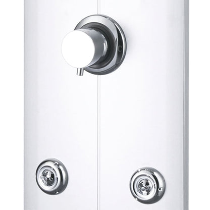 vidaXL Panneau de douche 25x43x110 cm Argenté
