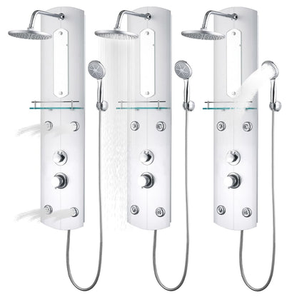 vidaXL Panneau de douche 25x43x110 cm Argenté