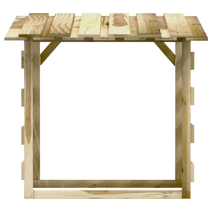 vidaXL Pergola avec toit 100x90x100 cm Bois de pin imprégné