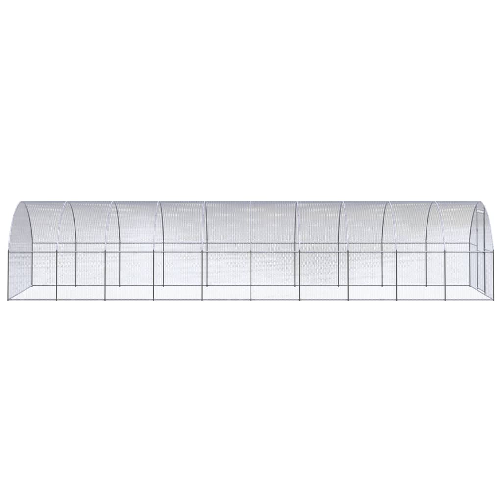 vidaXL Poulailler d'extérieur 3x10x2 m Acier galvanisé