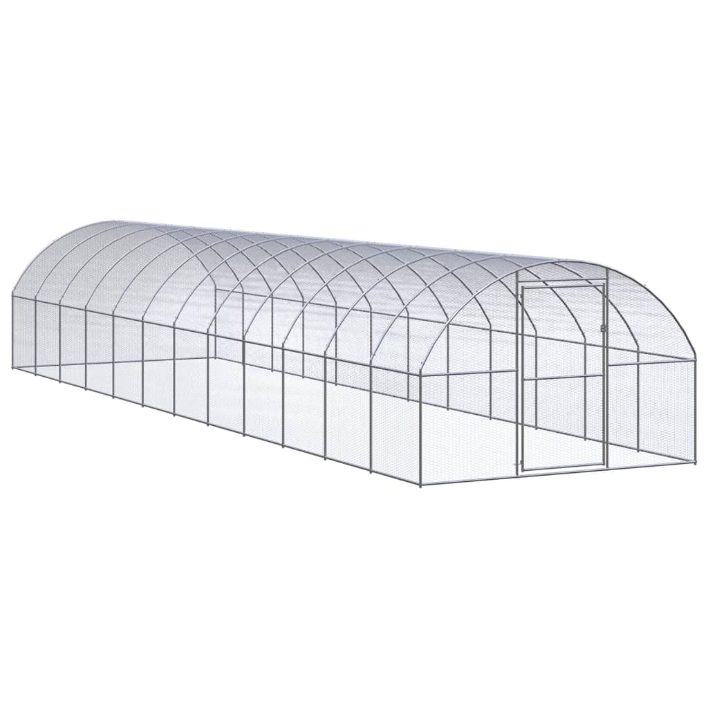 vidaXL Poulailler d'extérieur 3x12x2 m Acier galvanisé