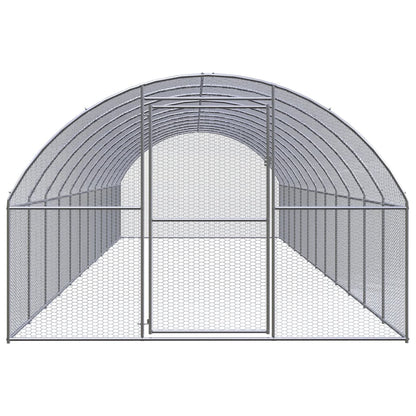 vidaXL Poulailler d'extérieur 3x12x2 m Acier galvanisé