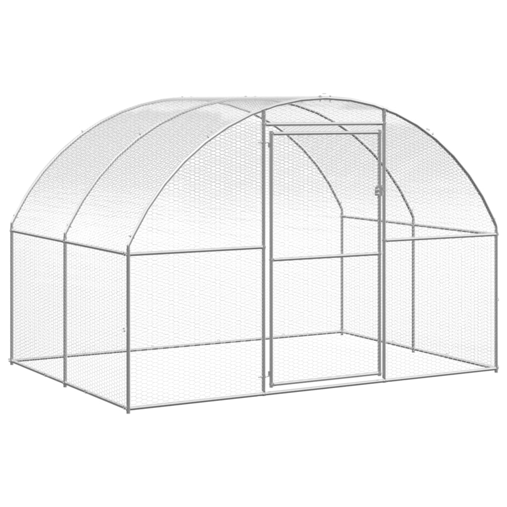 vidaXL Poulailler d'extérieur 3x12x2 m Acier galvanisé