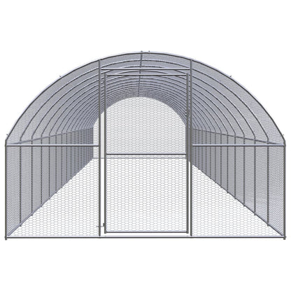 vidaXL Poulailler d'extérieur 3x16x2 m Acier galvanisé