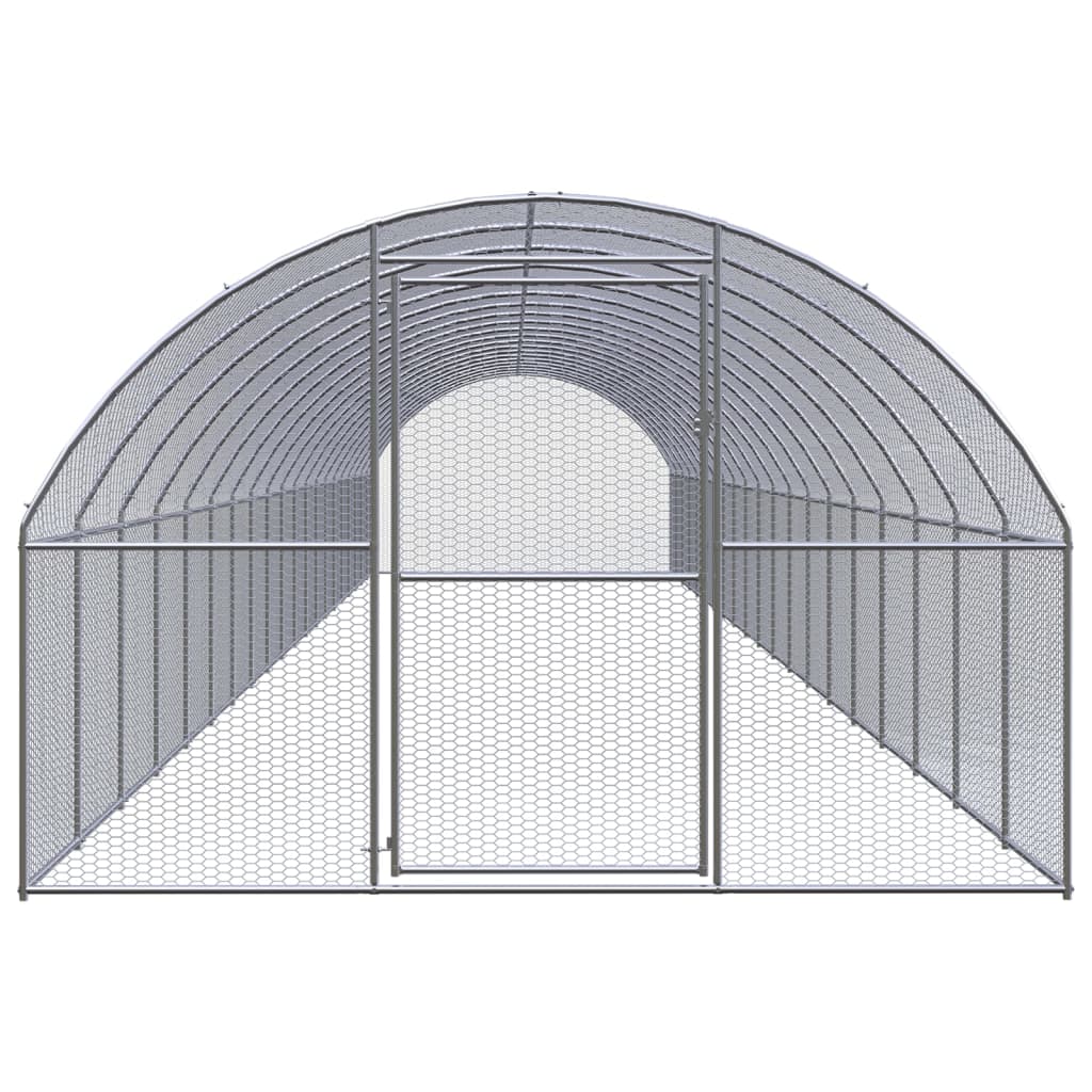 vidaXL Poulailler d'extérieur 3x20x2 m Acier galvanisé