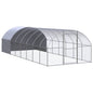vidaXL Poulailler d'extérieur 3x8x2 m Acier galvanisé
