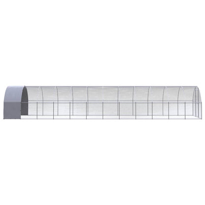 vidaXL Poulailler d'extérieur 3x12x2 m Acier galvanisé