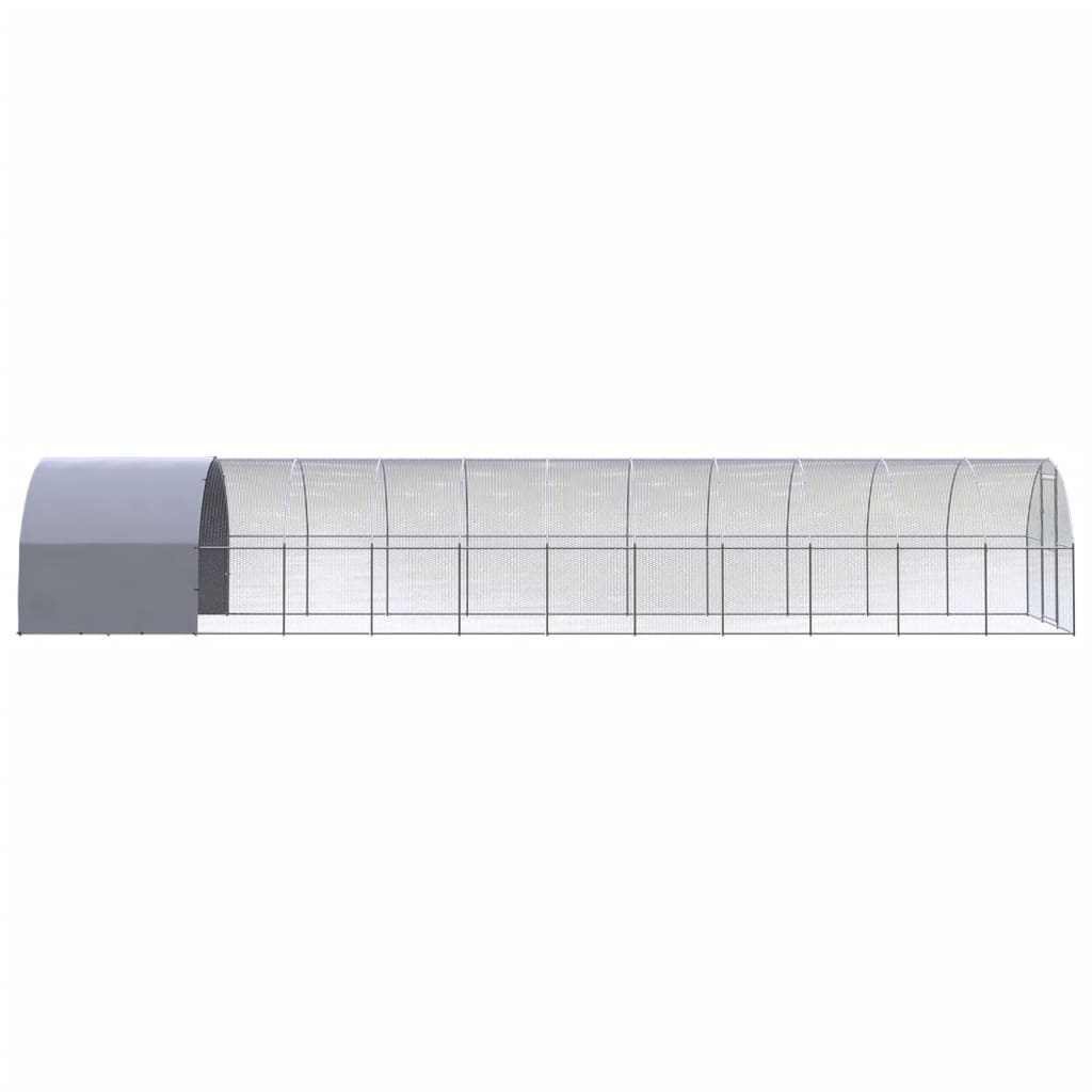vidaXL Poulailler d'extérieur 3x12x2 m Acier galvanisé